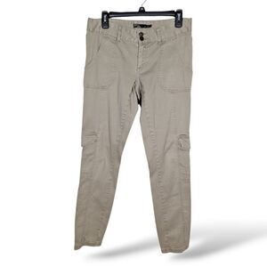 Prana Elena Pants Women's 10 Brown Organic Cotton Stretch Cargo Hiking Pockets‎